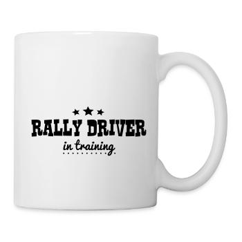 rally driver in training - Mug - white - Right