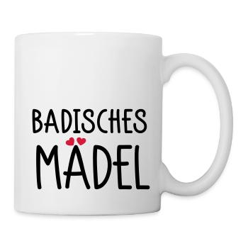 Badisches Mädel - Tasse - Weiß - Rechts