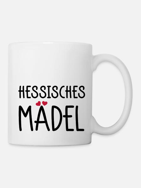 Hessisches Mädel - Tasse - Weiß