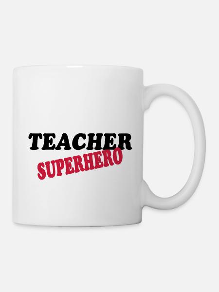 Teacher superhero - Mug - white