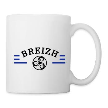 BREIZH - BRETAGNE - TRISKELL - BZH - SYMBOLE - Mug blanc - blanc - Droite