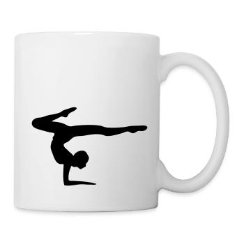 Turnerin turnen Bodenturnen Kustturnen Gymnastic - Tasse - Weiß - Rechts