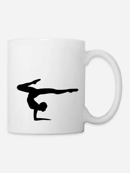 Turnerin turnen Bodenturnen Kustturnen Gymnastic - Tasse - Weiß