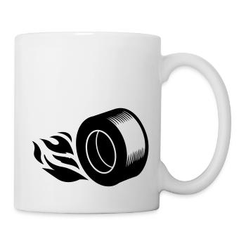 pneu - Mug blanc - blanc - Droite