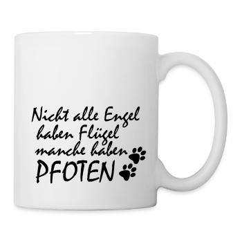 Pfoten Engel - Tasse - Weiß - Rechts