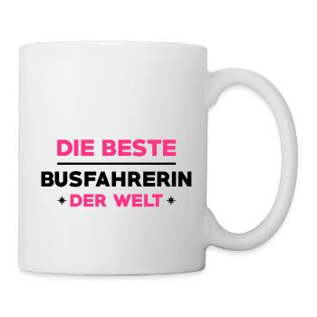 Busfahrer Busfahrerin Bus Reisebusse Fahrer Auto - Tasse - Weiß - Rechts