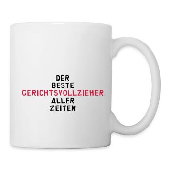 Gerichtsvollzieher Gerichtsvollzieherin Rechts - Tasse - Weiß - Rechts