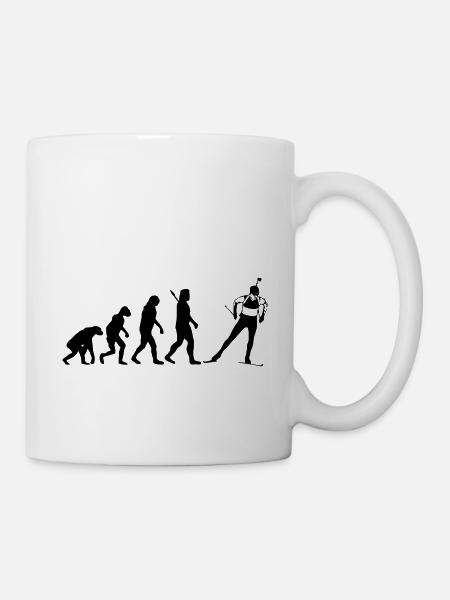 Evolution Biathlon - Tasse - Weiß