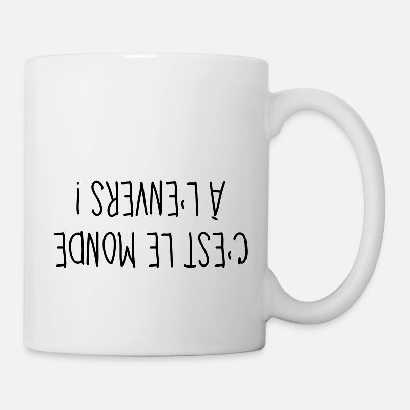 A l'Envers - Citation - Humour - Comique - Fun - Mug blanc - blanc