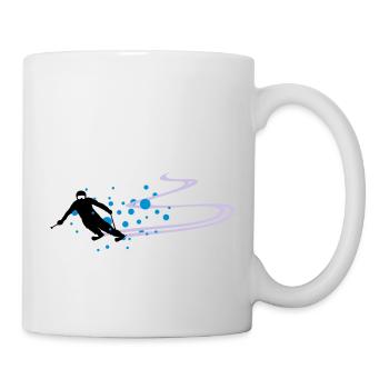 Sport - Skifahrer - Tasse - Weiß - Rechts