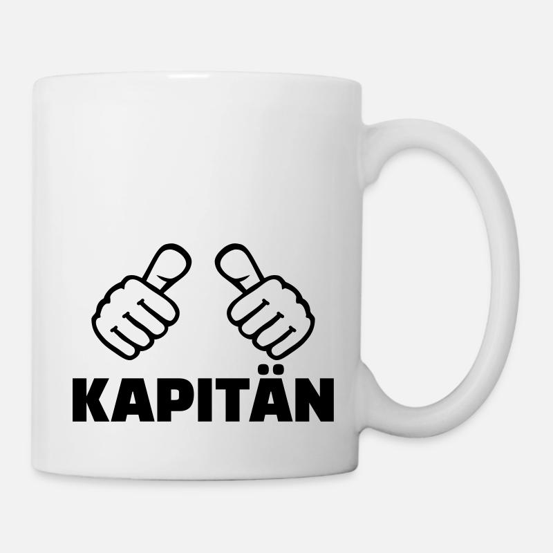 Kapitän - Tasse - Weiß