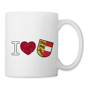 I love Carinthia coat of arms Austria gift - Mug - white - Right