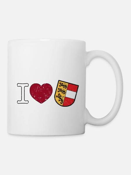 I love Kärnten Wappen Österreich Geschenk - Tasse - Weiß