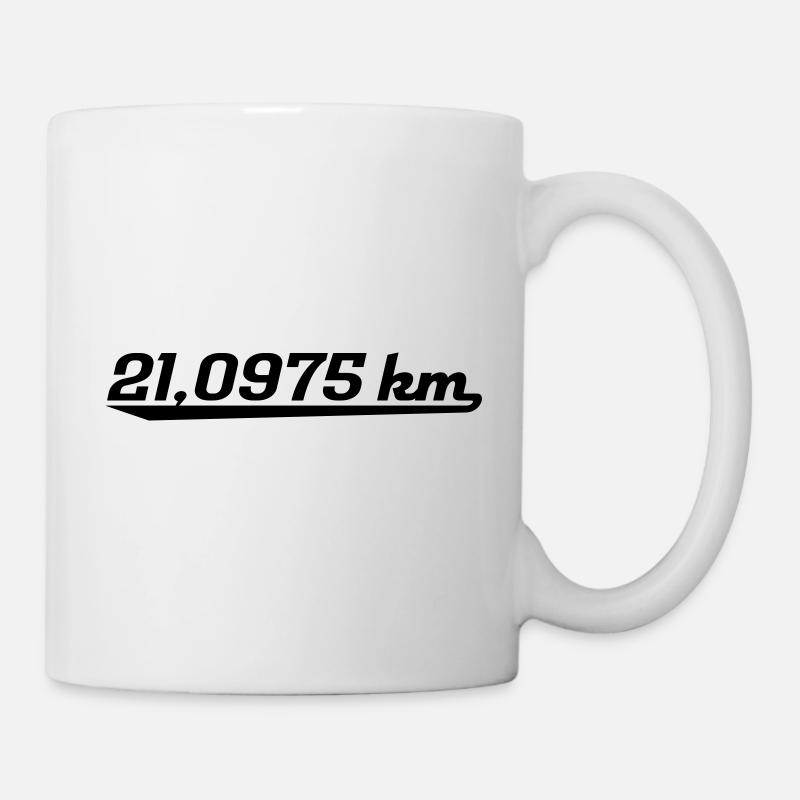 half marathon - Mug - white