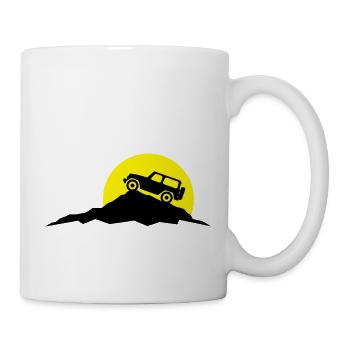 Reise - Berge Jeep - Tasse - Weiß - Rechts