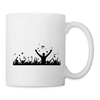 Menschen - Konzert Festival - Tasse - Weiß - Rechts