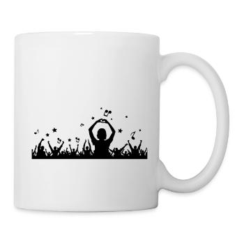 Menschen - Konzert Festival - Tasse - Weiß - Rechts