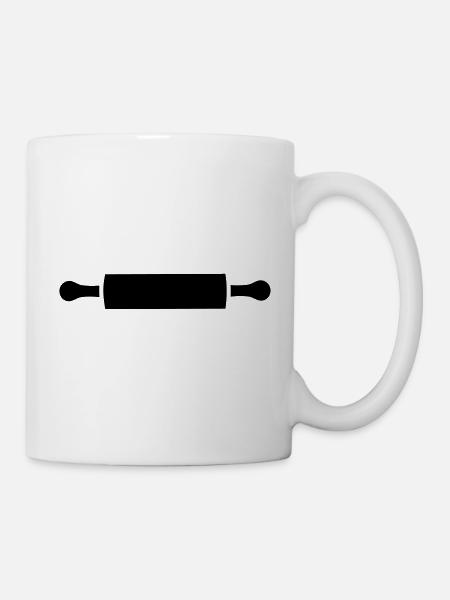 rolling pin - Mug - white