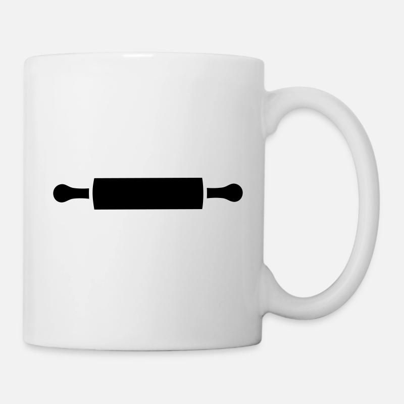 rolling pin - Mug - white