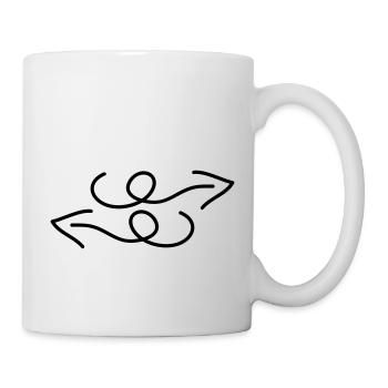 pfeile - Tasse - Weiß - Rechts
