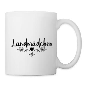 landmaedchen liebe - Tasse - Weiß - Rechts