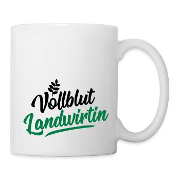 landwirtin vollblut design - Tasse - Weiß - Rechts