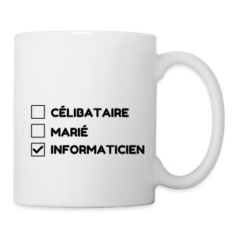 Computer Engineer Informatiker Informaticien - Mug - white - Right