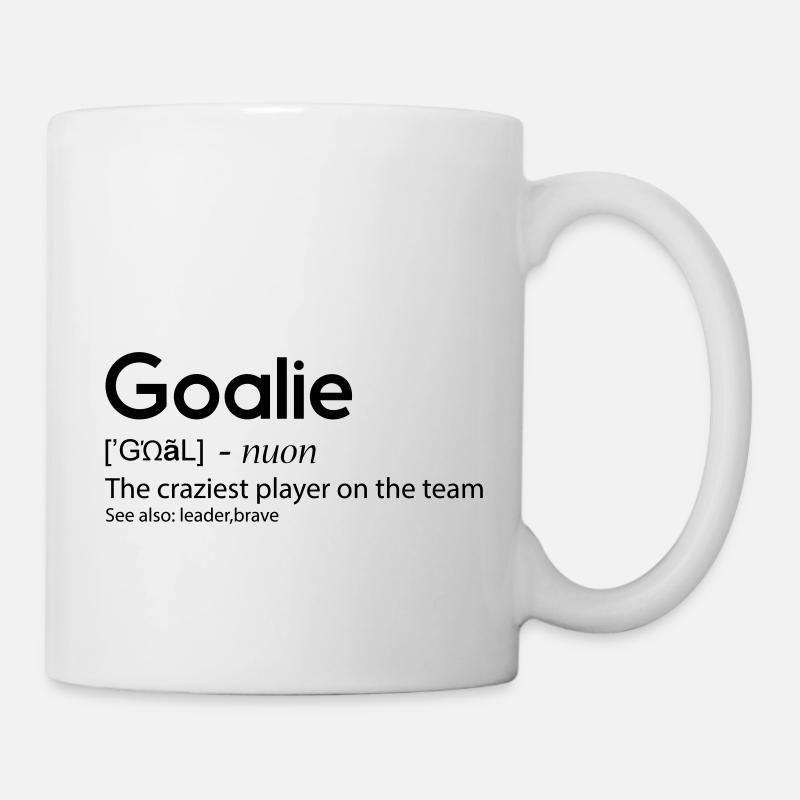 Goalie The craziest player on the team - Mug - white