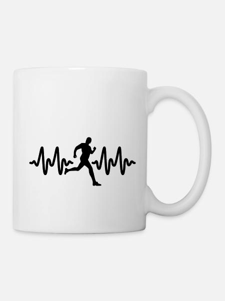 running - Mug - white