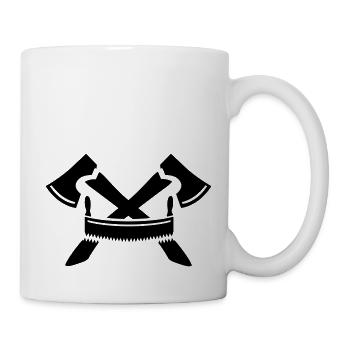 Holzfäller - Tasse - Weiß - Rechts