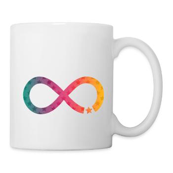 Unendlichkeit Stern Regenbogen - Tasse - Weiß - Rechts
