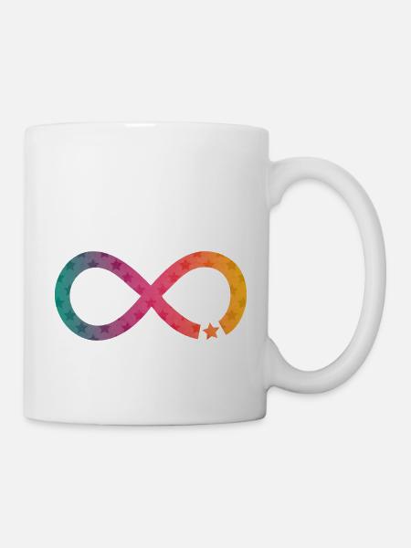 Infinity Star rainbow - Mug - white