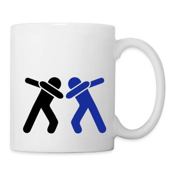 dabbing team man - Tasse - Weiß - Rechts