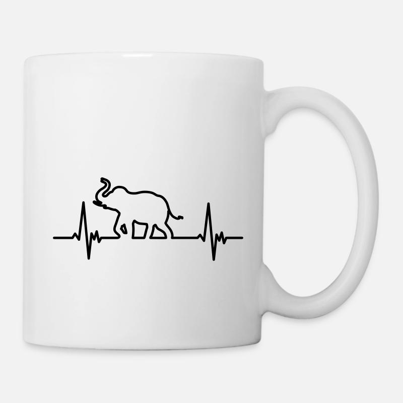 Elefant - Tasse - Weiß