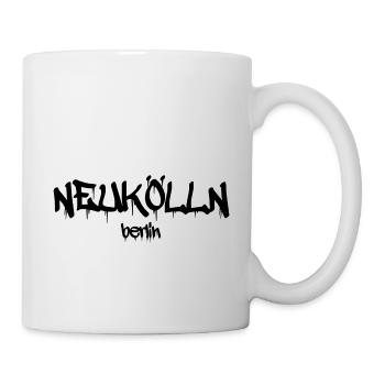 Neukölln Graffiti - Berlin - Bezirk - Deutschland - Tasse - Weiß - Rechts