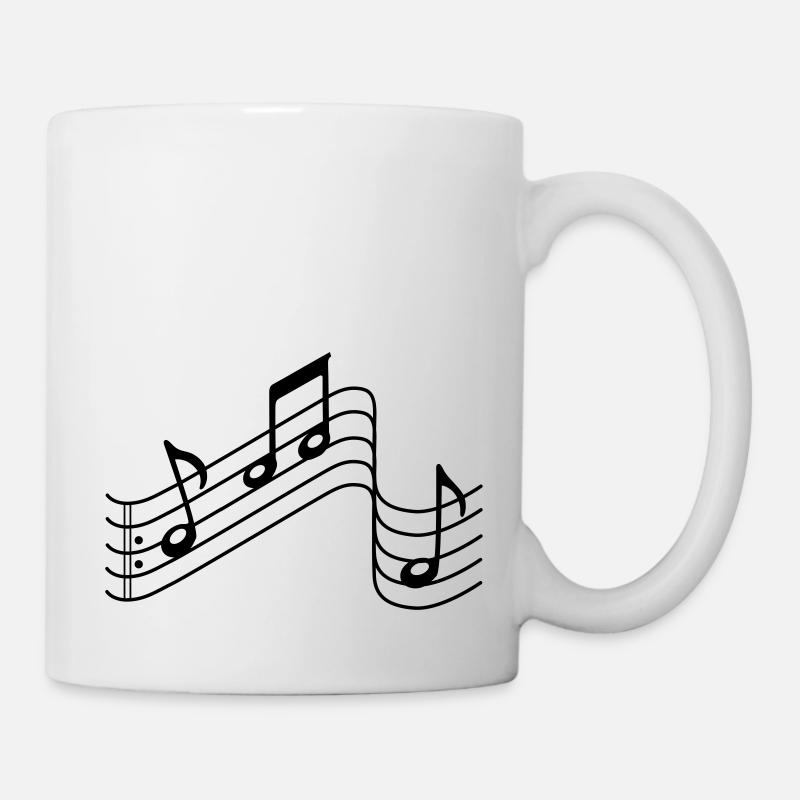 musik - Tasse - Weiß