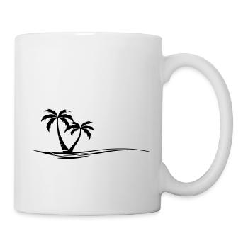 PALMEN STRAND Waves Summer Vacation - Mug - white - Right