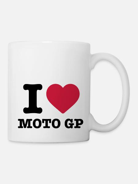 J’aime moto moto GP motard motard - Mug blanc - blanc