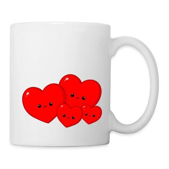 Heart family - Mug - white - Right