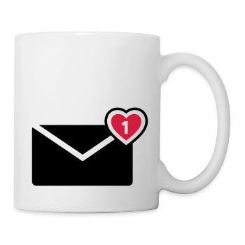 Brief - Tasse - Weiß - Rechts