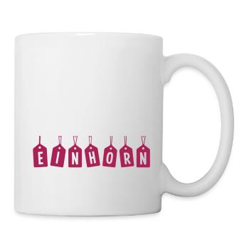 Team Einhorn Pink Rosa Unicorn Fabelwesen Märchen - Tasse - Weiß - Rechts