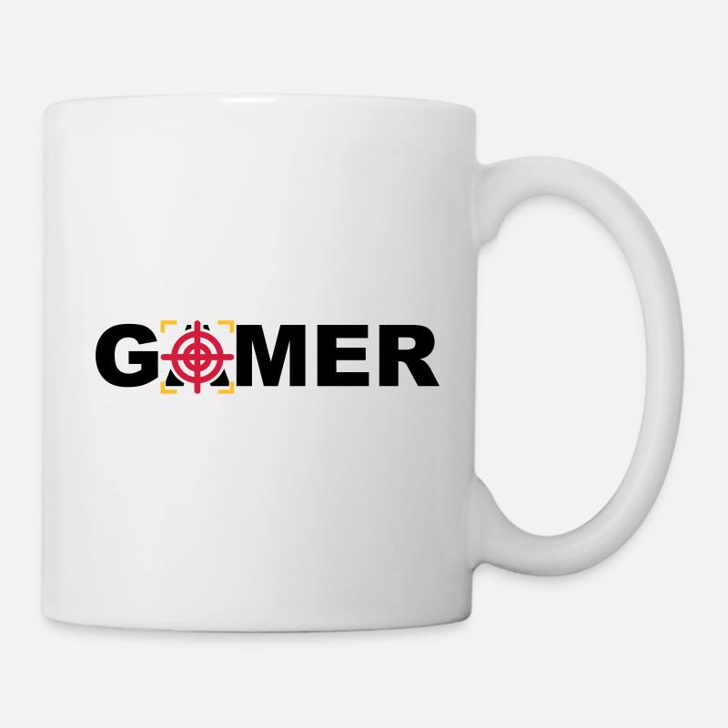 Gamer online PC gaming Konsole %zocker #zocken - Tasse - Weiß