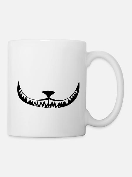 Cat grin cat - Mug - white