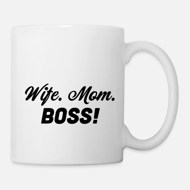 femme. maman. patron! - Mug blanc - blanc