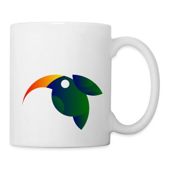 Kolibri im goldenen Schnitt - Tasse - Weiß - Rechts