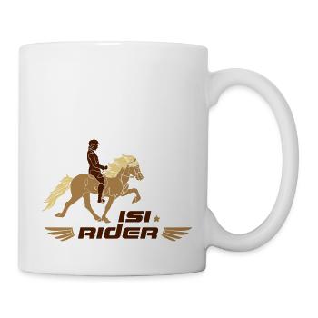 Isi Rider 3 couleurs - Mug blanc - blanc - Droite