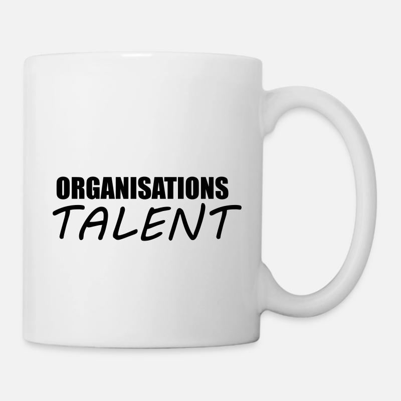 organisationstalent - organisation - talent - Tasse - Weiß