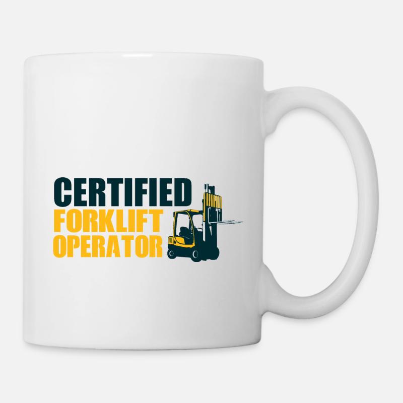 Zertifizierter Gabelstaplerfahrer - Tasse - Weiß