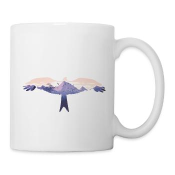 Eagle, Bird, Forest, Nature, Mountains, Animal Motif, Animal - Mug - white - Right