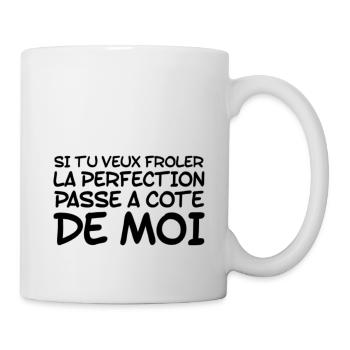 Perfection humour - Mug blanc - blanc - Droite